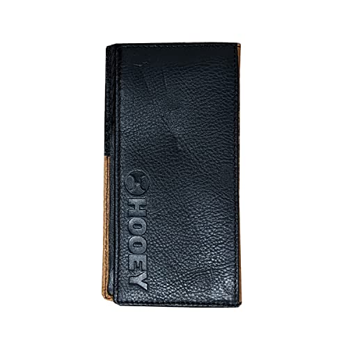 HOOEY Leather Men’s Western Rodeo Wallet (Basketweave - Black Corner)2
