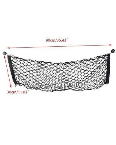Filet de rangement en nylon résistant pour bloquer les objets dans le coffre - 5