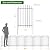 FOREHOGAR Metal Garden Fence 36 in H x 12 ft L, 6 Panels + 7 Stakes Border Dog Fence Panels Animal Barrier, No Dig Garden Fencing for Yard Patio Flower Bed Lawn Outdoor, Arch Black