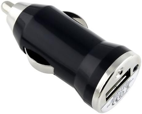 Car Charger 1A 5W USB Charging Adapter compatible with iPhone XS XR X 8 7 6S 6 Plus SE 5S 5C Samsung Galaxy S9 S8 S7 S6 Note 9 8 5 4 Edge LG G7 G6 G5 HTC Google Pixel Huawei Xperia Black