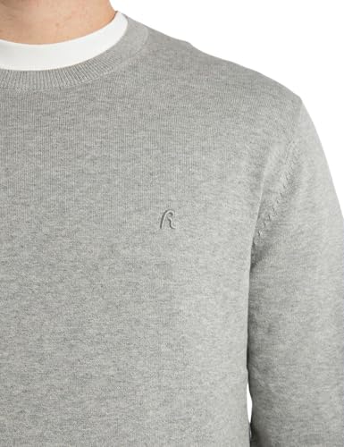 Replay Para Hombre. UK4851.000.G22578 Jersey Bordado R Gris (Xl), Casual, AlgodóN - 4