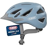 ABUS Urban-I 3.0 city helmet - bike helmet with rear light, peak and magnetic fastener - for men and women