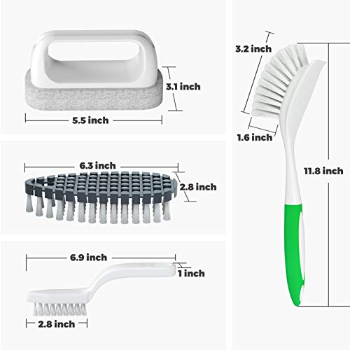 Holikme 5 Pack Kitchen Cleaning Brush Set, Dish Brush for Cleaning, Kitchen Scrub Brush&Bendable Clean Brush&Groove Gap… - Image 7