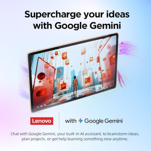 Image of Lenovo Idea Tab Plus 12.1 inch 2.5K Tablet, 8GB RAM, 128GB Storage, Android 15 | MediaTek Dimensity 6400, Dolby Atmos Quad Speakers, Portable for Streaming, Learning & Productivity, Wi-Fi, Long battery