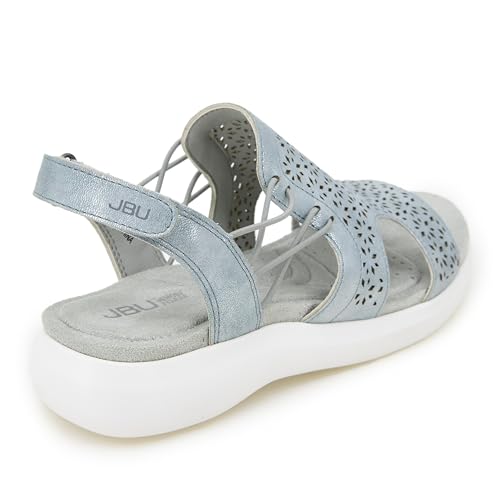 JBU Francis Women's Comfort Casual Adjustable Ankle Strap Open Toe Fashion Sandal2