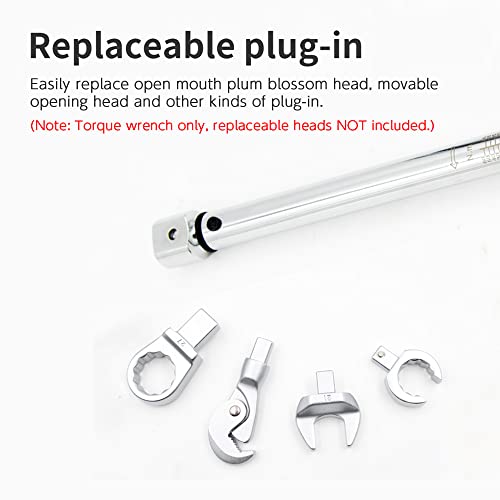 Chave de torque estilo clique com estojo de armazenamento Torque ajustável Quadrado de acionamento M