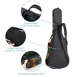 Hondank Housse de protection en éponge épaisse imperméable pour guitare acoustique électrique basse classique… - Les Beatles, Paul McCartney, John Lennon, RIngo Starr, George Harrison Hondank Housse de protection en éponge épaisse imperméable pour guitare acoustique électrique basse classique… – Image 3