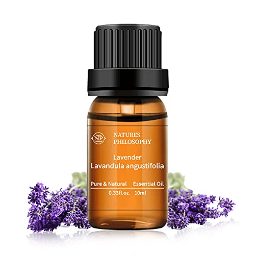 Lavender Essential Oil Single 100% Pure Natural Lavender Oil for Diffuser, Massage, Soap Making 10ML