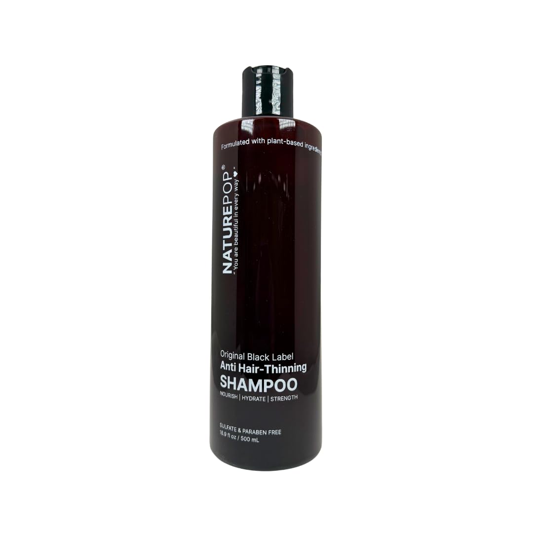 Black Garlic Hair Loss Shampoo by NATUREPOP - Prevents Hair loss, Stimulates growth - Sulfate Free Paraben Free - Ajo Negro Shampoo para la caida del cabello 16.9 fl oz/ 500 mL Made in Korea