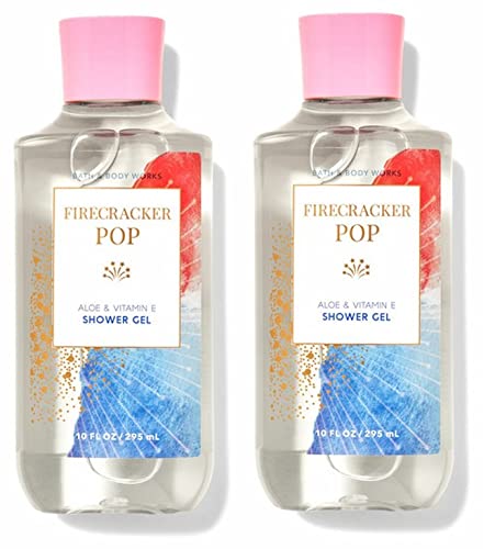 Bath & Body WorksFIRECRACKER POP Shower Gel - Value Pack Lot of 2, Red, Blue, Full Size