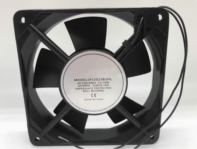 H12025B2HL 120X120X25MM 220/240V 0.06/0.10A 15/18W 2線式冷却ファン。