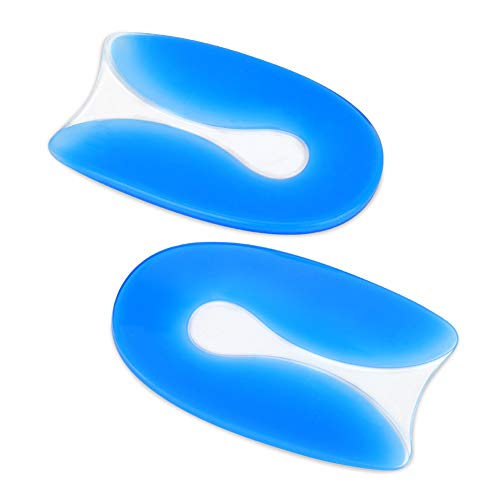 PINCOU Gel Heel Cups Plantar Fasciitis Inserts, Soft Cushions Pads for Plantar Fasciitis, Bone Spurs Pain Relief, Sore Heel Pain, Achilles Pain and Foot Care