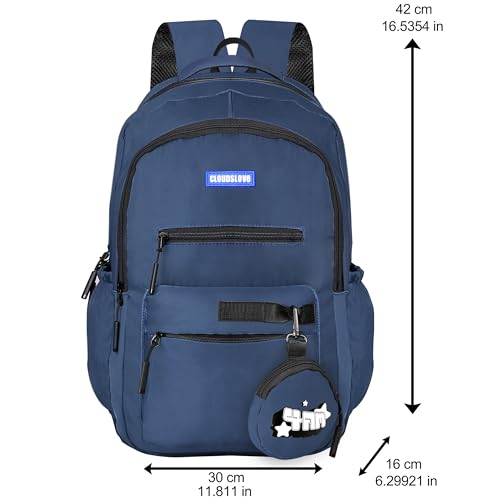 Image of OPTIMA Clouds Love School Bag|Tuition Bag|College Backpack|ForGirls&Women|Waterproof Bag