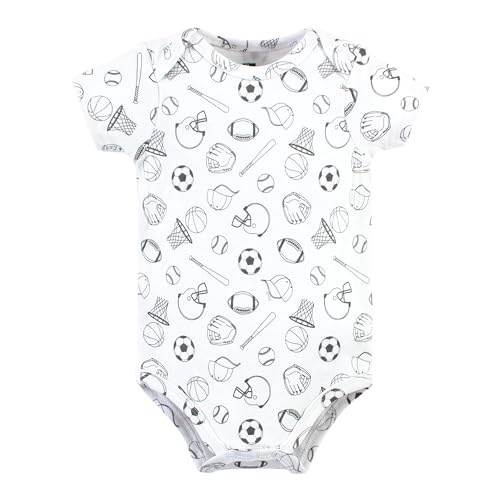 Image of Hudson Baby Unisex Baby Cotton Bodysuits 5-pack