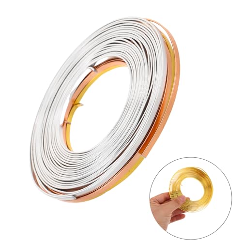 Alambre plano de aluminio flexible SHINEOFI de 3 piezas para modelado de bonsáis 7
