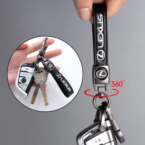 Image of for Lexus Keychain, Car Keychains Suitable for Lexus GS NX RX GX RC ES UX LX LS, Key Chain Keyring with Logo With Unisex Car Accessories,Family Present Brown