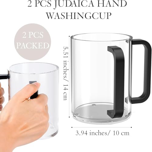 Vaso acrílico dorado 800 ml con doble asa miniatura 2