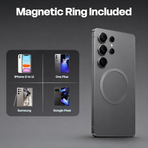 Image of Mozen Air 470 Qi 2.2 Wireless Charger /Magsafe Charger, Qi 2.2, 25W Wireless Charging with Mag Safe Compatibility, Magnetic Ring Included, Compatible with iPhone & Wireless Charging Devices