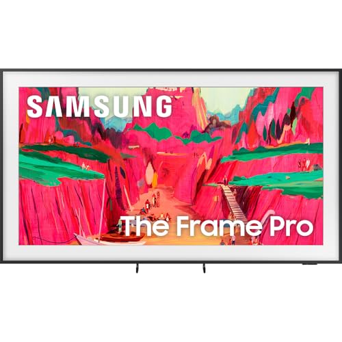 Samsung 75 inch The Frame Pro LS03FW 4K Neo QLED Mini LED Smart TV (2025) QN75LS03FWFXZA Bundle with HW-Q600F 3.1.2ch Soundbar and Subwoofer, 2X HDMI Cable and Deco Gear Home Theater Beginner's Guide