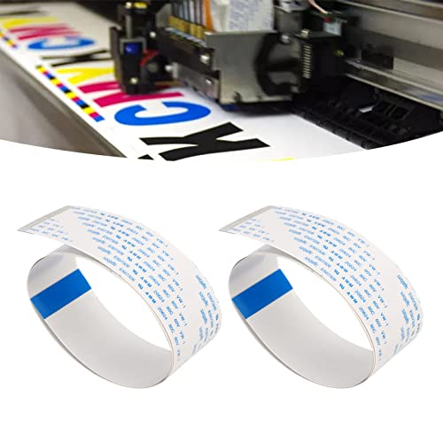 GOTOTOP 2Pcs Printer Flat Data Cable, Fast Transmission Flat Cable for XP600, for Aerospace, Electronics, Instruments, Phones, Printers (30cm)