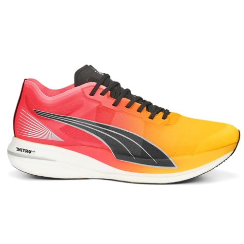 PUMA Mens Deviate Nitro Elite Fireglow Running Sneakers Shoes - Orange