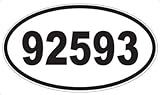 US Decal, Inc. Number 92593 Oval Sticker