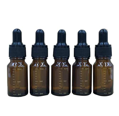 Bottiglie Vuote Per Oli Essenziali In Vetro Ambrato - Con Contagocce, 3 Pezzi, 5-100 Ml A Scelta - Foto 5