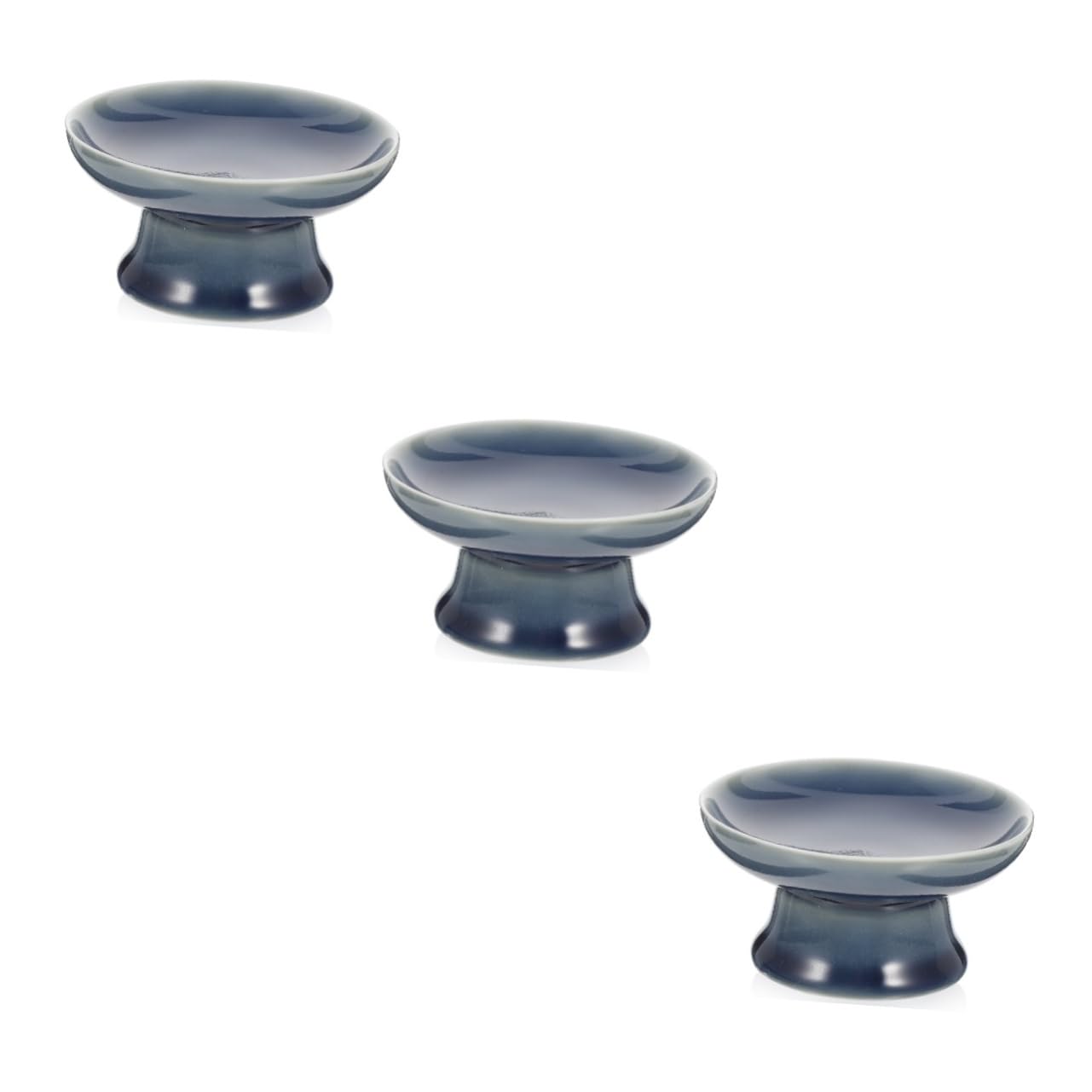 3 Pezzi Piatto da Frutta Piatto per Frutta secca Ciotola da Frutta con piedistallo Vassoio per Snack Supporto per Dessert Vassoio da Portata per Frutta Vassoio in Ceramica Ciotola