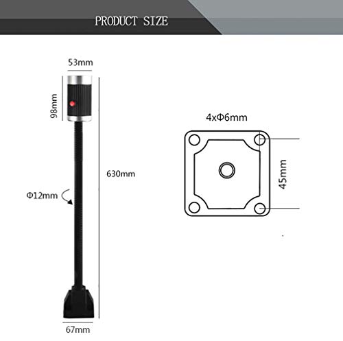 ANFAY Lampada da Lavoro con Base di Montaggio 9W