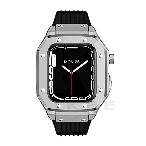 Bracelet boîtier Apple Watch antichoc en alliage de zinc robuste pour iWatch 45mm