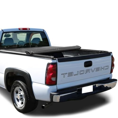 YSKJATPT 6.6ft Roll Up Truck Bed Tonneau Cover for 1988-2007