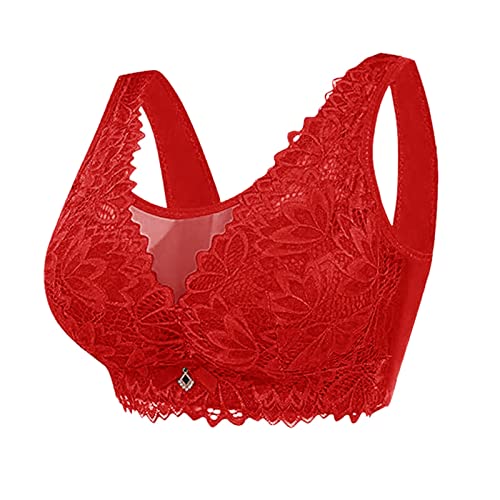 Prime of Day 2025 Angebote Padded Bralettes For Women Sujetadores Blancos Mujer Pack Sujetador Reductor 95F Sin Aros Ropa Interior Algodon Organico Chaleco Verano Damenmode GroßE GrößEn