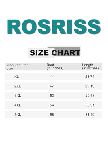 Rosriss RPS2109YH002-2XL Plus Size Tops For Women 2X Summer Short Sleeve Tunics Cute Scoop Neck Floral T Shirts thumb #4