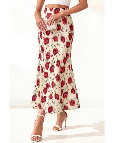 Image of BTFBM Satin Skirts for Women Trendy 2026 Summer Fall