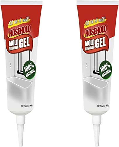 ANRUI 2pcs Mold Remover Gel, Household Mold Cleaner for Washing Machine, Refrigerator Strips, Grout Cleaner Best for Home Sink, Kitchen, Showers