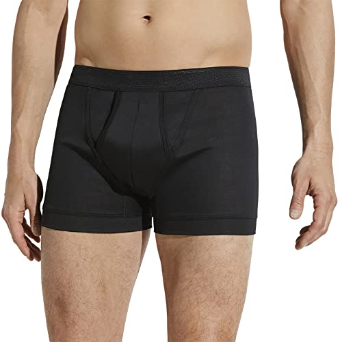 Business Class | Boxer Brief, open fly - black - Zimmerli of Switzerland