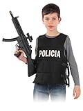  DISBACANAL Chaleco policía Infantil - -, 10 años