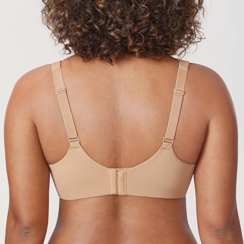 Image of DELIMIRA Minimizer Bras for Women Full Coverage Plus Size Underwire Unlined Supportive Seamless Bra