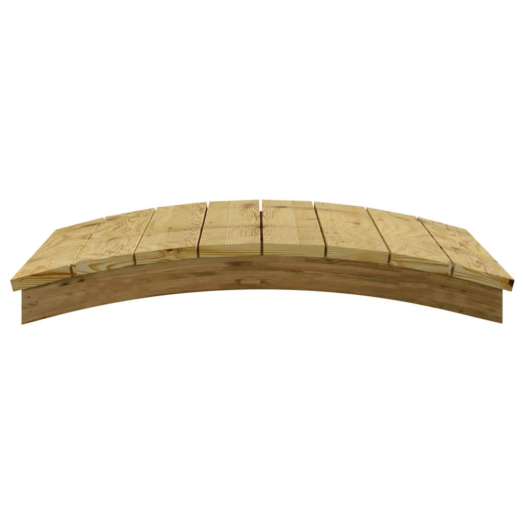 vidaXL Pont de Jardin Décoration de Terrasse Pont de Patio Meuble de Ferme Arrière-Cour Extérieur 110x74 cm Bois Massif de Pin Imprégné