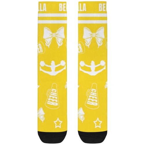 Cheerleader Crew Sock Custom Cheer Socks with Your Name Personalized Cheer Accessories2