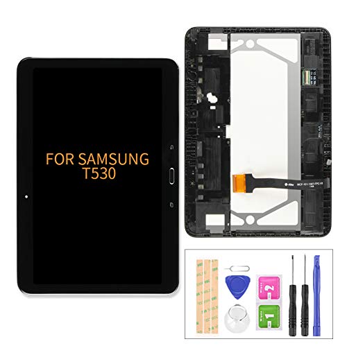 A-MIND for Samsung Galaxy Tab 4 10.1 T530 T531 T535 T537A T537V Touch Screen Digitizer LCD Display Assembly Repair Parts Kit,with Tools(Black with Frame)