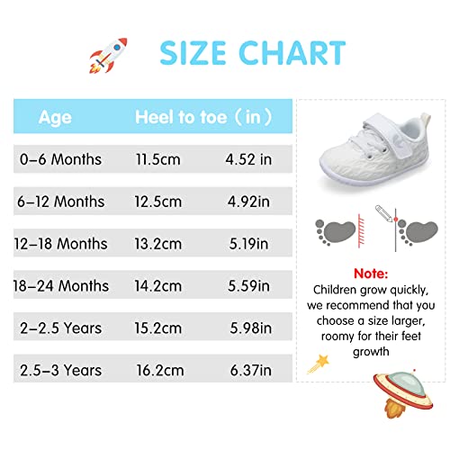 Baby First Walking Shoes Boys Girls Sneakers Toddler Soft Rubber Sole Infant Newborn Oxford First Walker Crib Shoes 18-24 Months Infant All White #TOP1