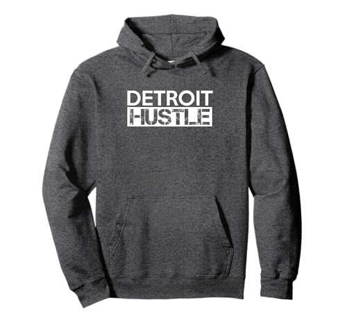 Detroit Hustle Baseball Football Hoodie Pullover