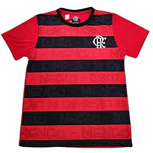 Camisa Flamengo Infantil Rubro Negro Oficial Tamanho:6;Cor:Vermelho/Preto