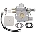Anzac Walbro WT-424 Carburetor for Echo GT-2400 PPT-2400 PP-1250 SRS-2400 TT-24 SHC-2401 HCA-2400 Trimmer 12300052133