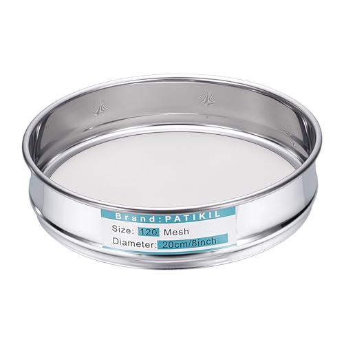 Tamis en acier inoxydable 304 durable de 120 mailles PATIKIL