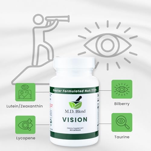 Miniatura 4 de Vision - Formulado por expertos, mezcla natural y robusta para la visión, macular y bienestar ocular, con luteína, zeaxantina, astaxantina, zinc,
