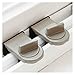 Aluminum Alloy Sliding Door Window Locks Adjustable Security Lock Home Office Tool 1Pcs(Gris)
