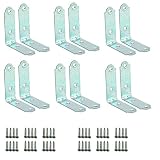 angulo multiperforado de acero galvanizado Alta calidad: estas placas de reparación de ángulo recto de 90 grados están hechas con acero resistente de alta calidad con un acabado resistente al óxido para mayor durabilidad y uso a largo plazo.