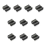 DIP-IC-Sockel, professioneller Löttyp, 8-poliger DIP-Adapter für integrierte Schaltkreise, 10 Stück, 8-polige IC-Sockel